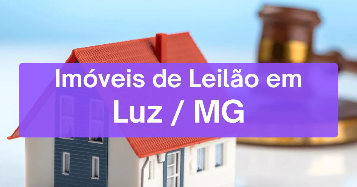 Imóveis em leilão em Luz/MG