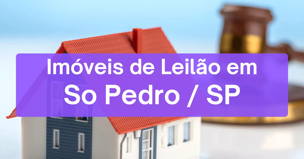 Imóveis em leilão em So Pedro/SP